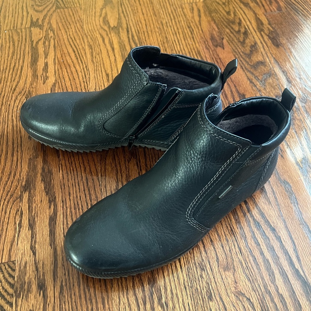 Spring Step Soft Leather Fur Lined Waterproof Boots